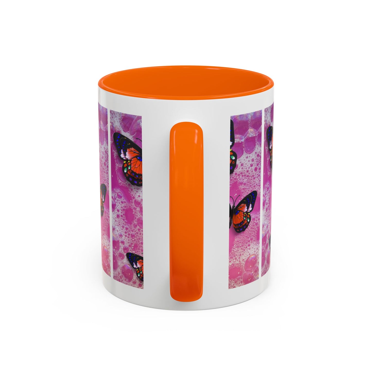 Happiness is a Cool Girl Butterfly Mug with Accent Handle | 2 sizes