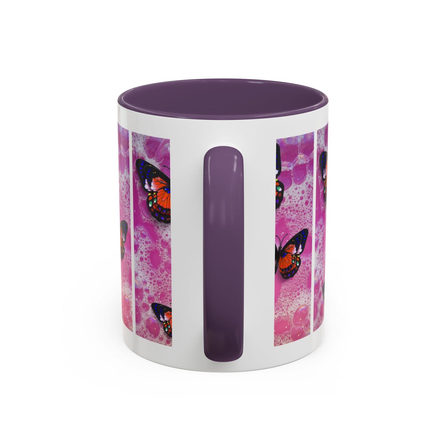 Happiness is a Cool Girl Butterfly Mug with Accent Handle | 2 sizes