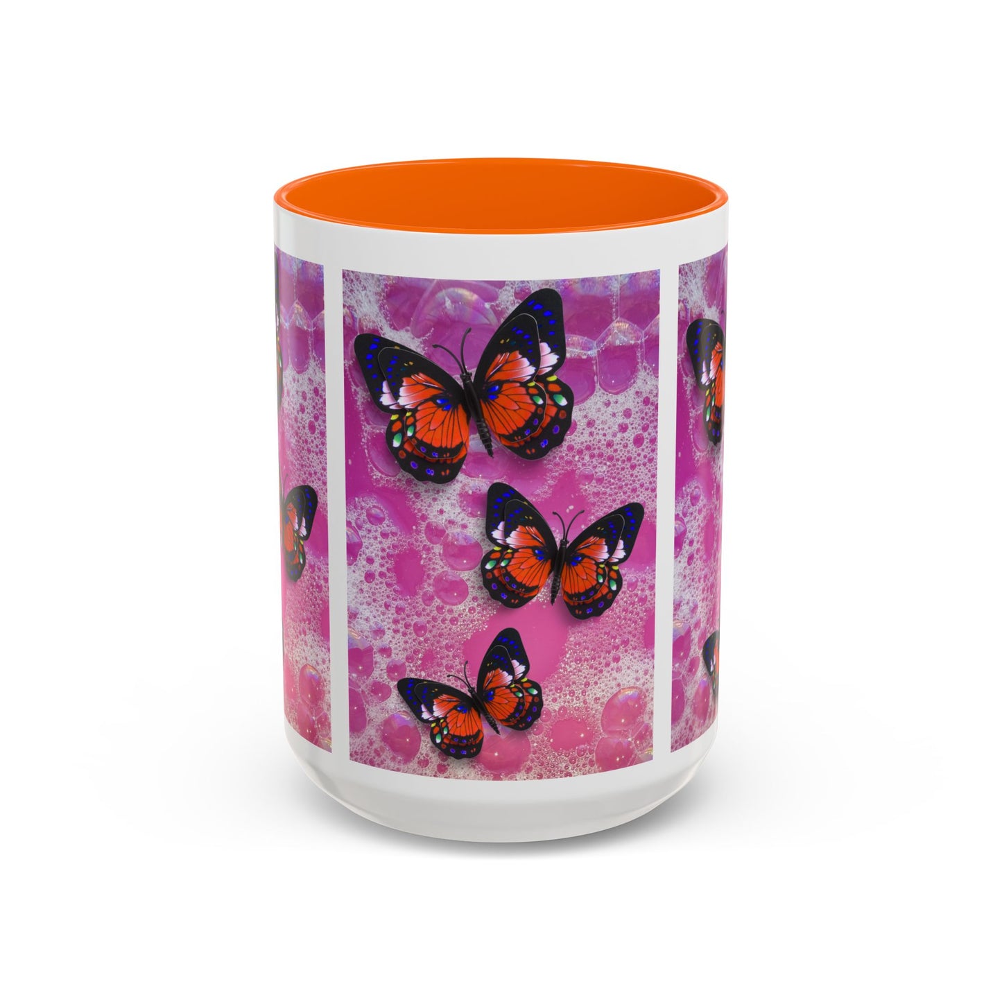 Happiness is a Cool Girl Butterfly Mug with Accent Handle | 2 sizes