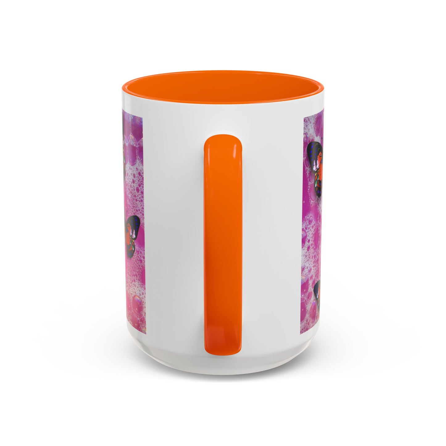 Happiness is a Cool Girl Butterfly Mug with Accent Handle | 2 sizes