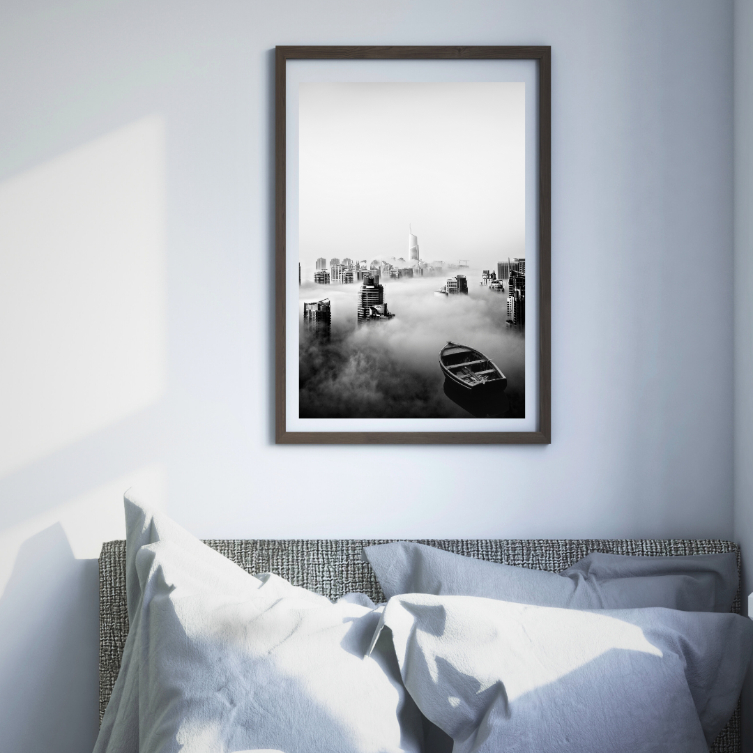 Sailing The Sky | Dreamscape and Fantasy Art | Matte Poster ( Frame Not Included)