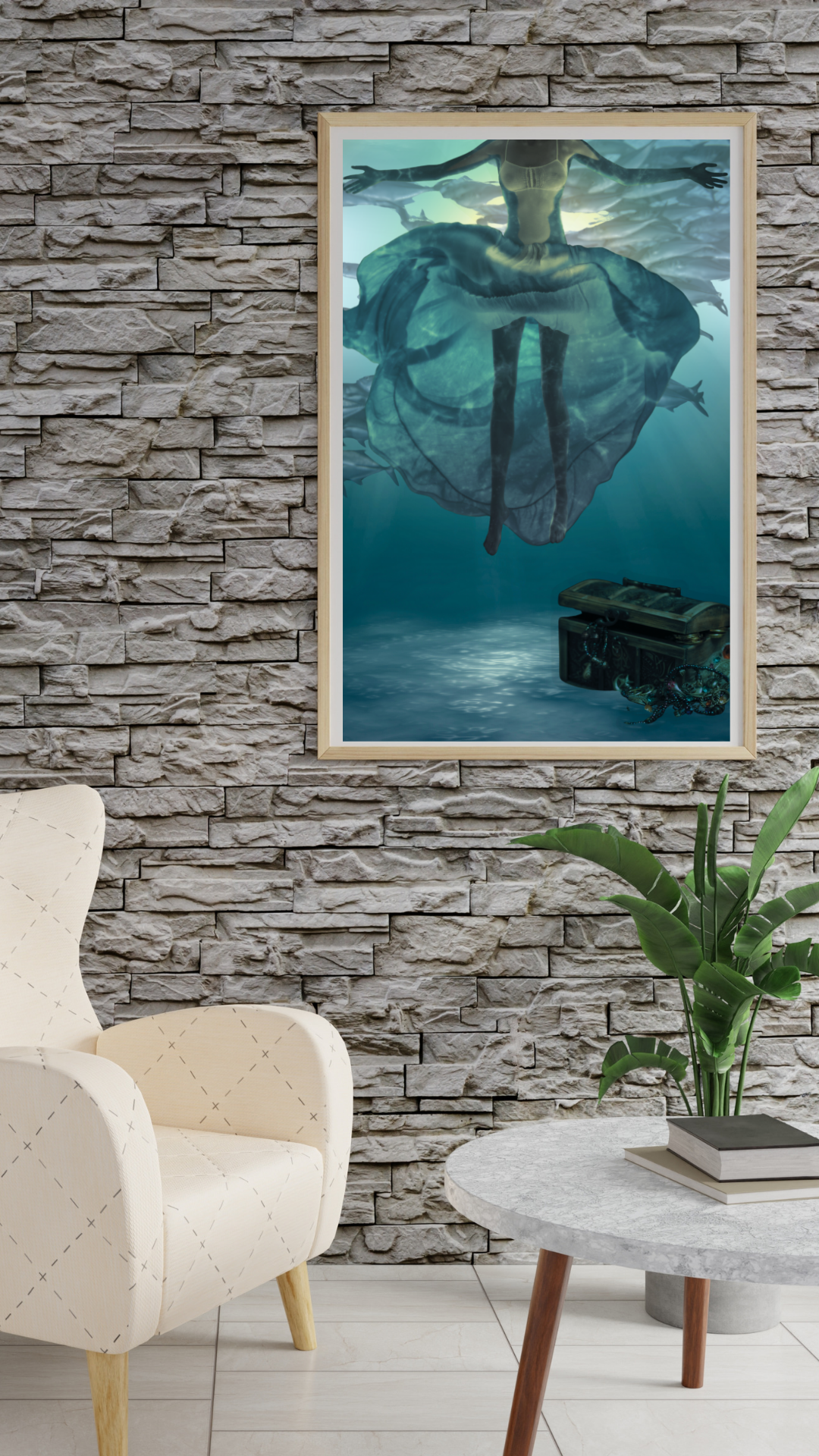 Under the Sea | Ethereal Ocean Art | Matte Poster
