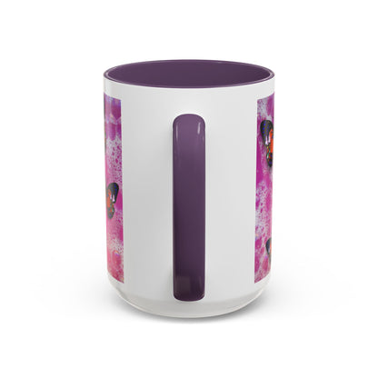 Happiness is a Cool Girl Butterfly Mug with Accent Handle | 2 sizes
