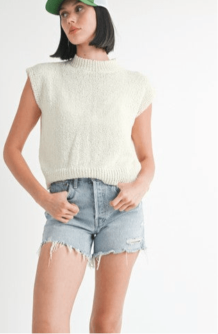 Sleeveless Sweater Top