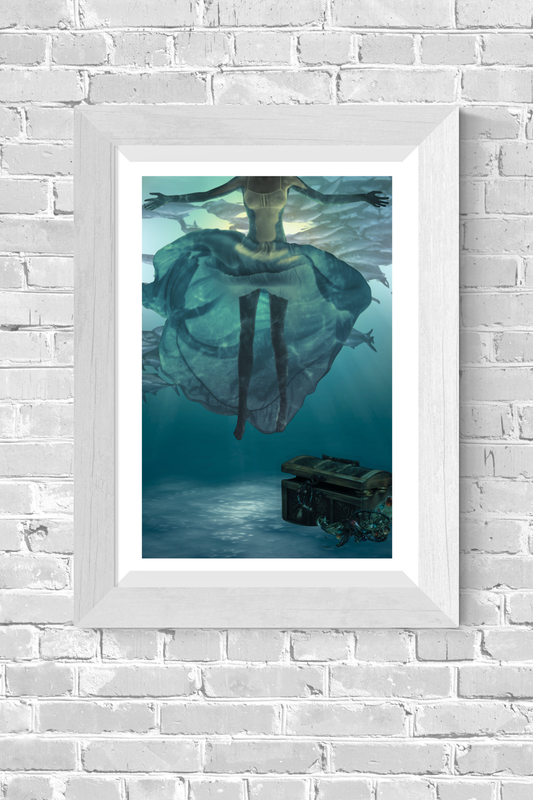 Under the Sea | Ethereal Ocean Art | Matte Poster