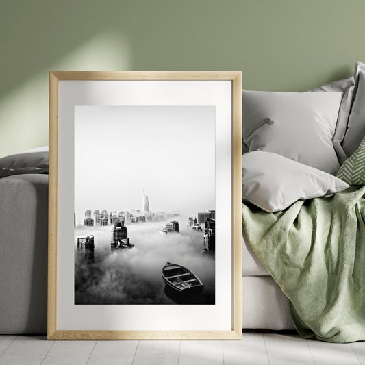 Sailing The Sky | Dreamscape and Fantasy Art | Matte Poster ( Frame Not Included)