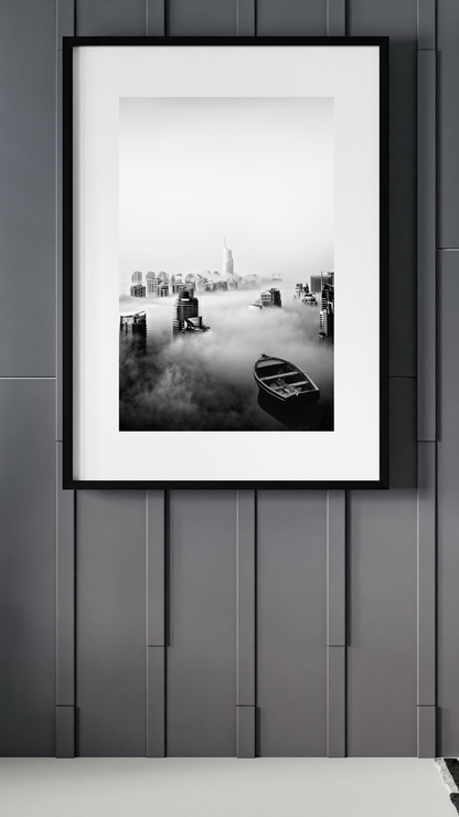 Sailing The Sky | Dreamscape and Fantasy Art | Matte Poster ( Frame Not Included)