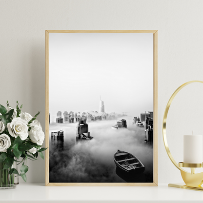 Sailing The Sky | Dreamscape and Fantasy Art | Matte Poster ( Frame Not Included)